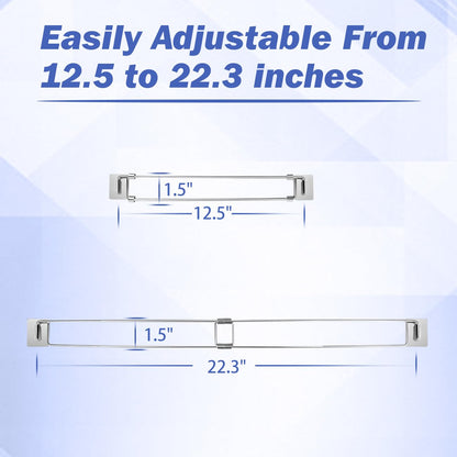 RV Adjustable Bars 12.5-22.3" Stainless Steel 2 Pack