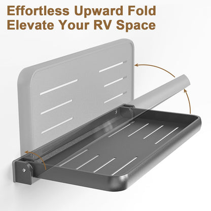 RV Foldable Aluminum Wall Shelf